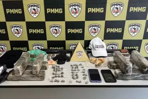 Material apreendido pela PM durante a operação — Foto: Polícia Militar/Divulgação
