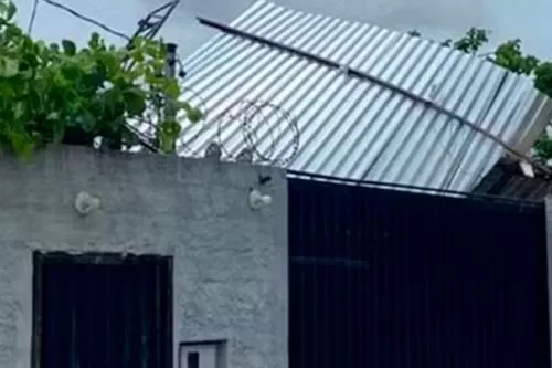 Seis casas foram danificadas – Reprodução/ Internet