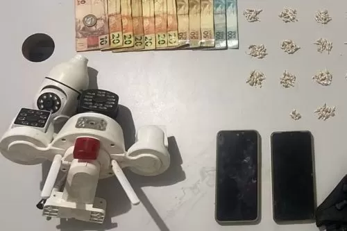 Material apreendido pela PM — Foto: Polícia Militar/Divulgação