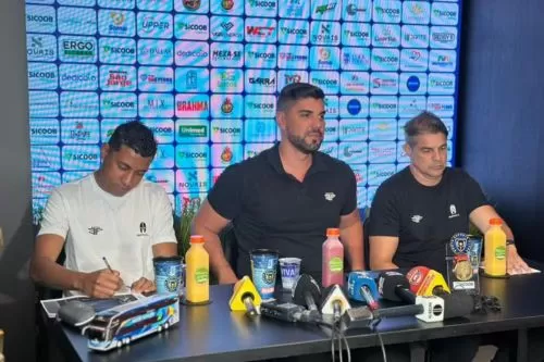 North Esporte Clube apresentou a nova comissão técnica — Foto: Hudson Fernandes/ Inter TV