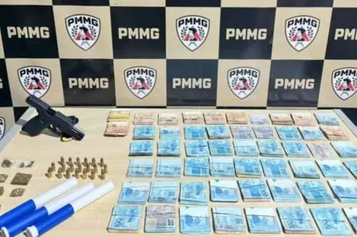 Material apreendido pela PM — Foto: Polícia Militar/Divulgação