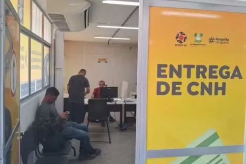 Sala de entrega de Carteira Nacional de Habilitação do Detran-RN — Foto: Divulgação