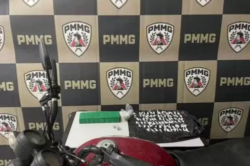 Materiais apreendidos na ocorrência — Foto: Polícia Militar