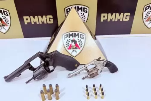Armas apreendidas — Foto: Polícia Militar