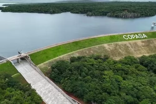 Barragem da Copasa — Foto: Copasa