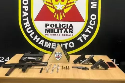 Material apreendido pela PM — Foto: Polícia Militar/Divulgação