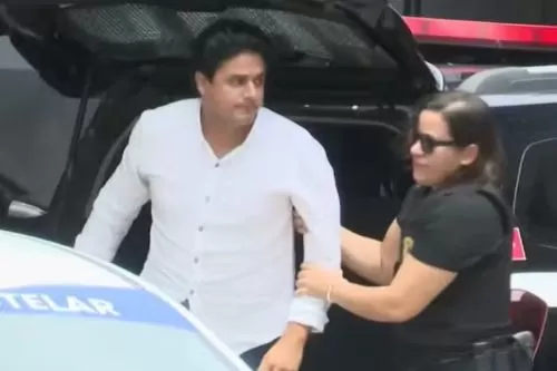 João Lima se apresentou à polícia e foi preso nesta segunda-feira (26) — Foto: Reprodução / TV Cabo Branco