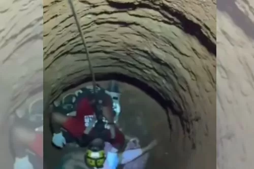 VÍDEO: Idosa é resgatada após cair em cisterna de 13 metros em Montes Claros