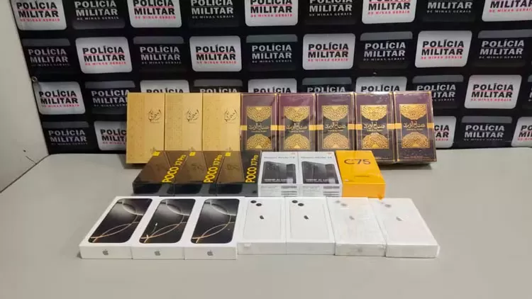 Itens apreendidos - Crédito: Polícia Militar Rodoviária