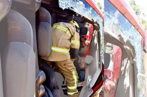 Carro capota na LMG-604 e deixa cinco feridos no Norte de Minas