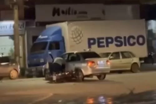 VÍDEO: Acidente entre carro e motocicleta é registrado na Av. Bias Fortes, em Curvelo