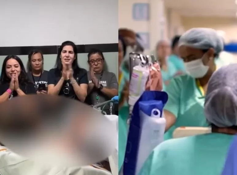 VÍDEO: Servidores de hospital faz corredor de honra para menino doador de órgãos que sonhava ser super-herói em BH