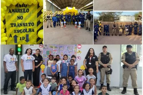 Polícia Militar realiza ações da campanha Maio Amarelo em Três Marias e Pirapora