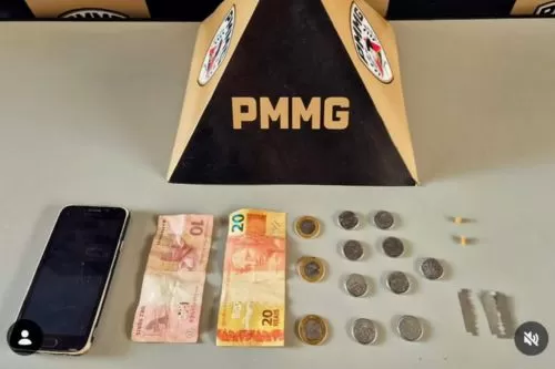 Suspeitos são presos pela Polícia Militar por tráfico de drogas em Corinto