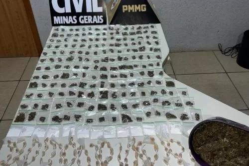 Esquema de tráfico de drogas é desarticulado pela Polícia Militar em Pirapora