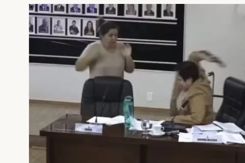 Vereadora arremessa microfone contra assessora durante sessão da Câmara de Unaí