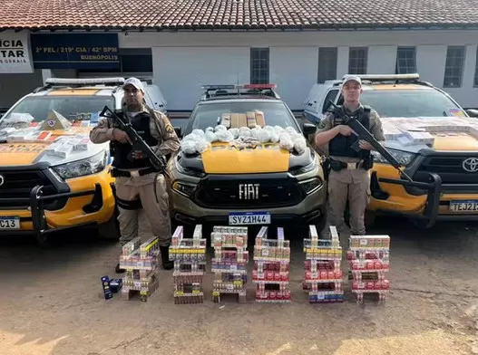 Polícia Rodoviária apreende 11 mil papelotes de cocaína e prende dois suspeitos na BR-135