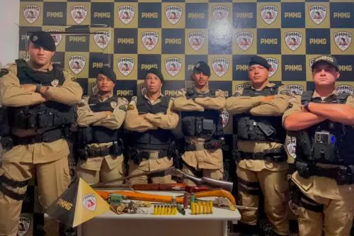 Após denúncias, Polícia Militar apreende armas na zona rural de Congonhas do Norte
