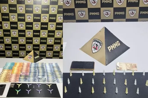 Suspeitos são presos pela Polícia Militar em Conceição do Mato Dentro por tráfico de drogas 