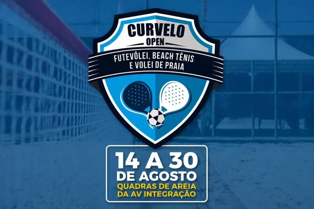 Curvelo sediará Open de Futevôlei, Beach Tennis e Vôlei de Praia em agosto