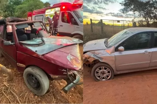 Motoristas sem CNH se envolvem em acidente que deixa seis feridos em estrada de Jaíba