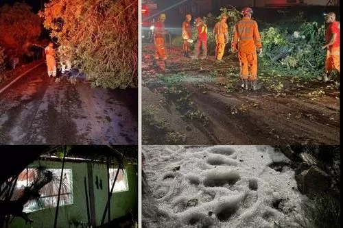 Bombeiros atendem 20 ocorrências relacionadas às chuvas em Diamantina