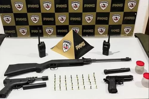 Homem ameaça matar ex-companheira e é preso com armas e munições em Buritizeiro