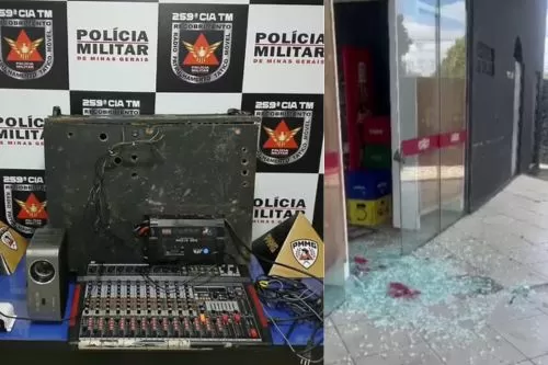 Três homens são presos após furto em quiosque de Pirapora e materiais são recuperados pela PM