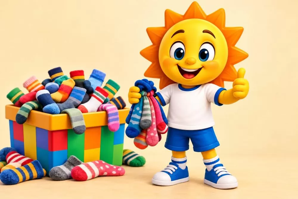 Rotary Kids mobiliza campanha solidária que transforma meias usadas em cobertores em Curvelo