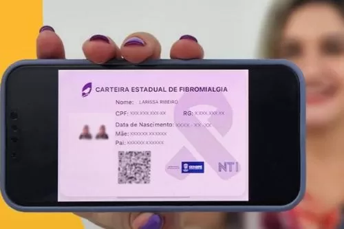 Foto: Reprodução/Internet- Carteira de Identificação da Pessoa com Fibromialgia
