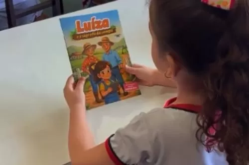Projeto Luiza e o Segredo do Campo leva a cultura rural às escolas de Curvelo com distribuição de 5 mil revistas educativas