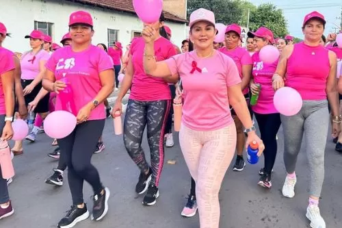 Presidente Juscelino se veste de rosa em mobilização pela saúde da mulher neste sábado (24)