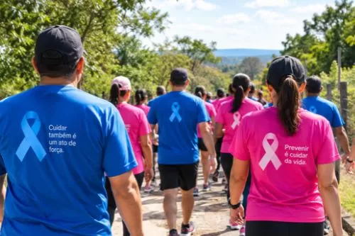 Foto: Redação/Viva Curvelo -ef- Caminhada Ecológica Outubro Rosa e Novembro Azul 