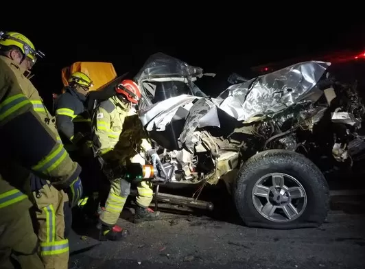 Vítimas não resistiram ao impacto e vieram a falecer no local do acidente/Foto: Foto: Corpo de Bombeiros 