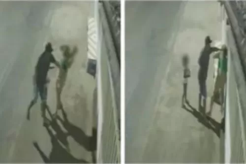 Foto: Câmera de segurança/montagem g1