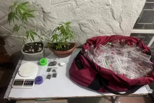 Materiais apreendidos na ocorrência — Foto: Polícia Militar