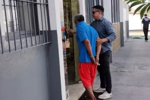 Homem foi preso em Cuiabá — Foto: Reprodução