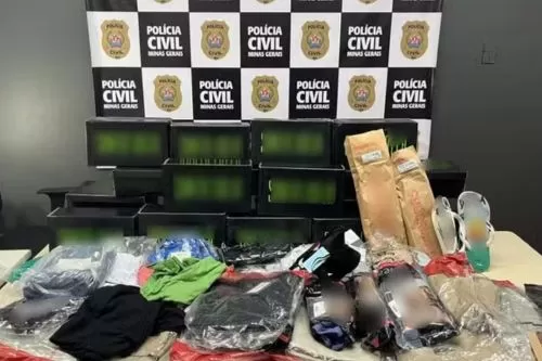 Materiais apreendidos pela PC — Foto: Polícia Civil