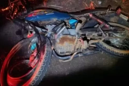 Motorista do carro fugiu sem prestar socorro ao motociclista — Foto: Montagem/g1