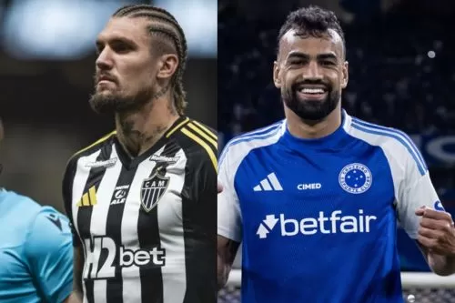 Lyanco e Fabrício Bruno são os principais zagueiros dos rivais mineiros, mas estão fora do clássico Foto: Pedro Souza / Atlético - Gustavo Aleixo / Cruzeiro